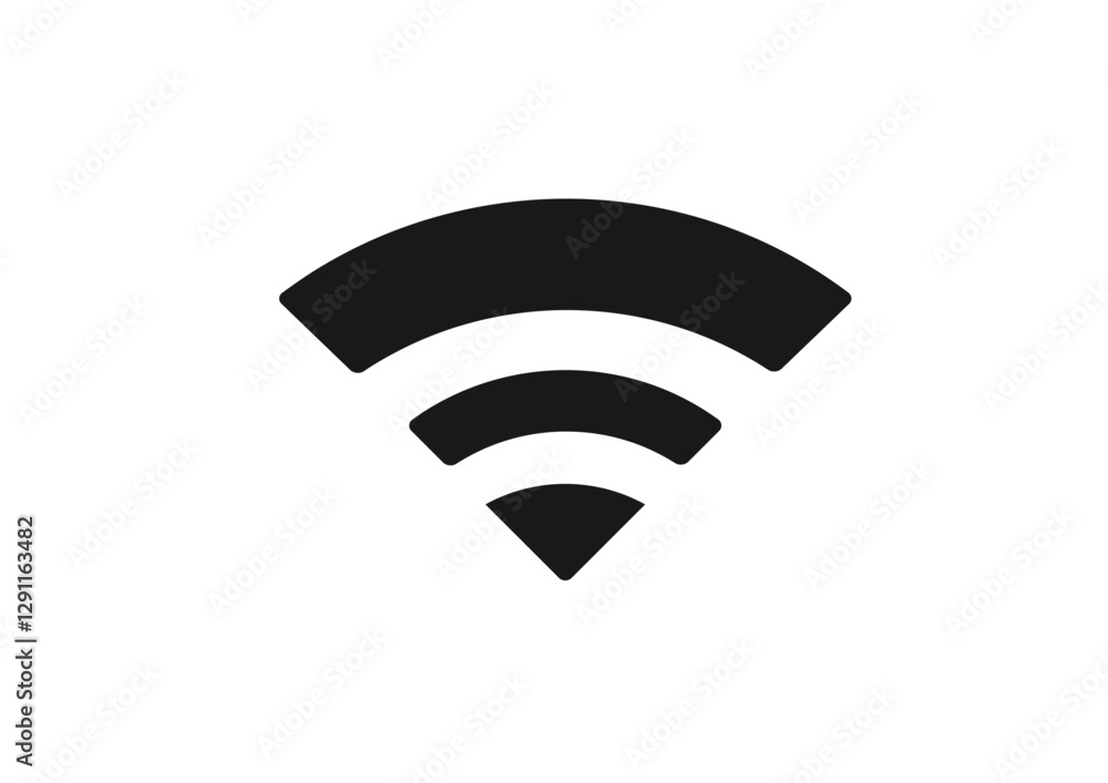 シンプルでフラットなWi-Fi電波のイラスト シンプルでフラットなWi-Fi電波のイラスト