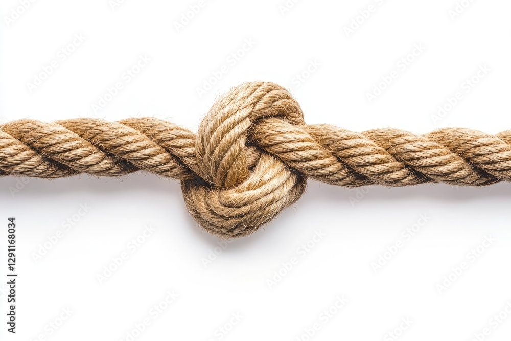 Tied Rope Knot on White Background (1) Tied Rope Knot on White Background (1)