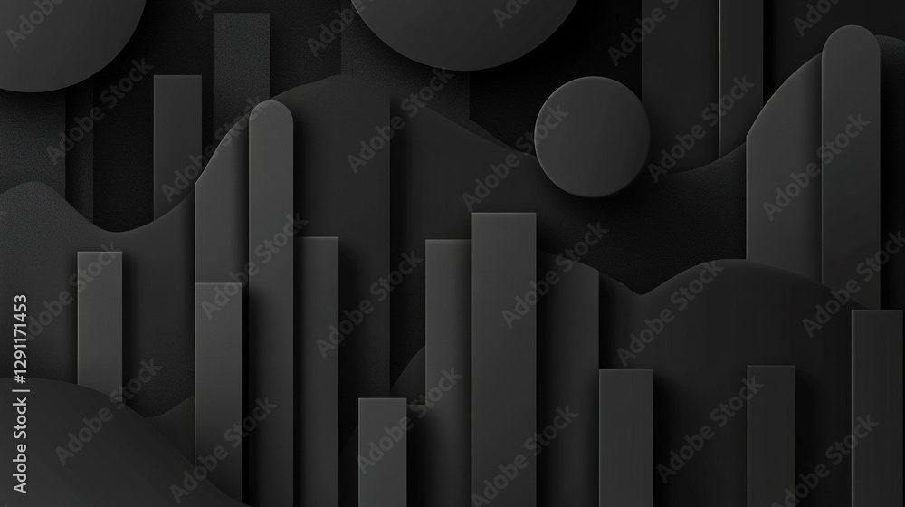 Naklejka premium Black Abstract Background