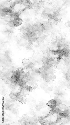 Abstract gray and white textured background resembling soft clouds or smoke patterns