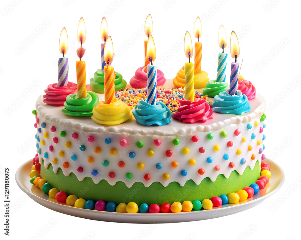 birthday, candles, celebrations, a party, and a colorful birthday cake with nine candles. birthday, candles, celebrations, a party, and a colorful birthday cake with nine candles.