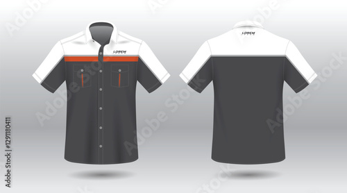 simple and modern short sleeve work shirt