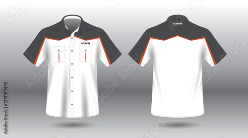 simple and modern short sleeve work shirt