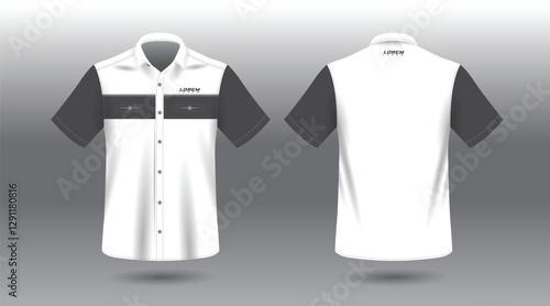 simple and modern short sleeve work shirt