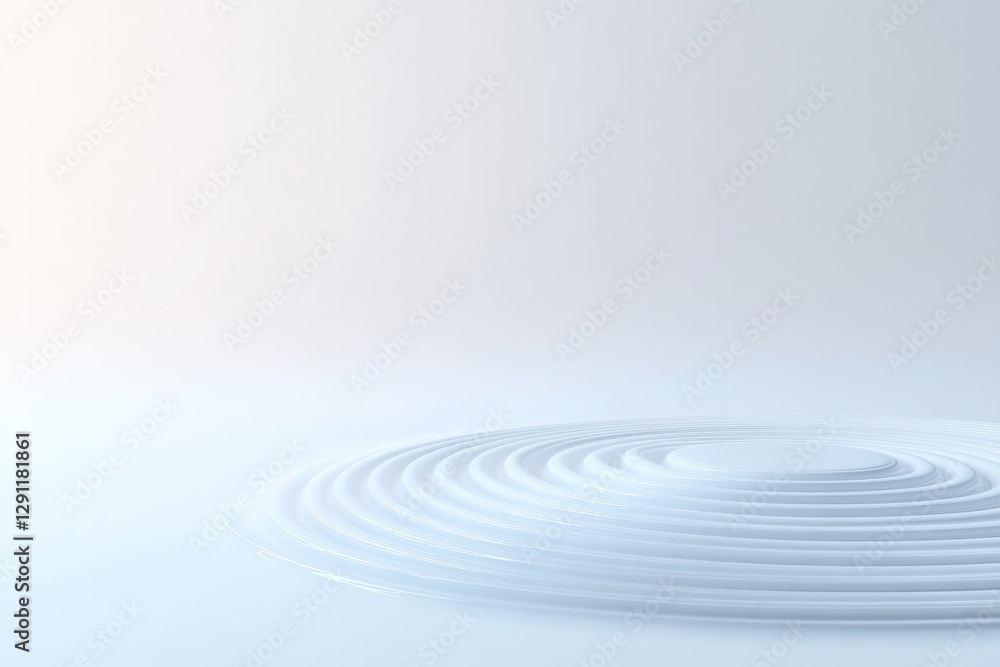Gentle ripples spread across serene surface, evoking tranquility Gentle ripples spread across serene surface, evoking tranquility