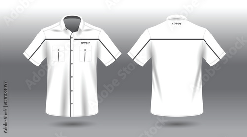 simple and modern short sleeve work shirt