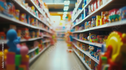 Wallpaper Mural Thief alert in a toy store, staff noticing suspicious behavior. Featuring rapid detection and store protection Torontodigital.ca