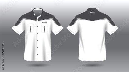 simple and modern short sleeve work shirt