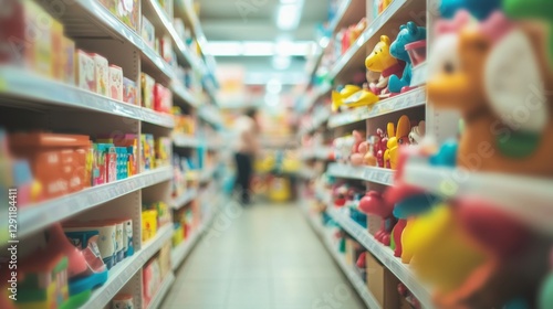 Wallpaper Mural Thief alert in a toy store, staff noticing suspicious shopper behavior. Featuring fast response and store protection Torontodigital.ca