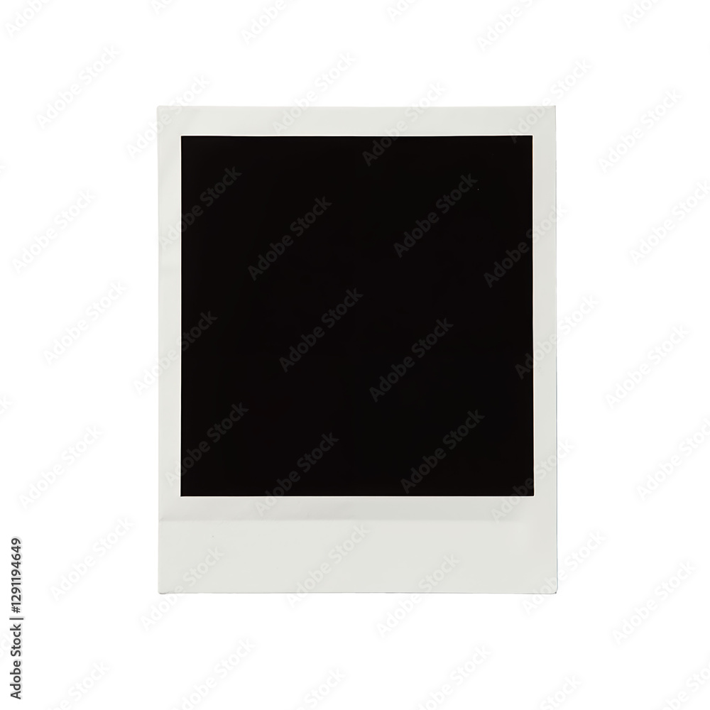 Blank instant film square frame with white border ready for moments capture Blank instant film square frame with white border ready for moments capture