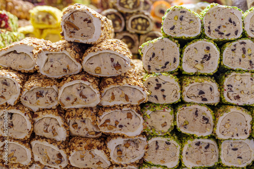 Wallpaper Mural Rolled Turkish delights on sale at Istanbul's Grand Bazaar Torontodigital.ca