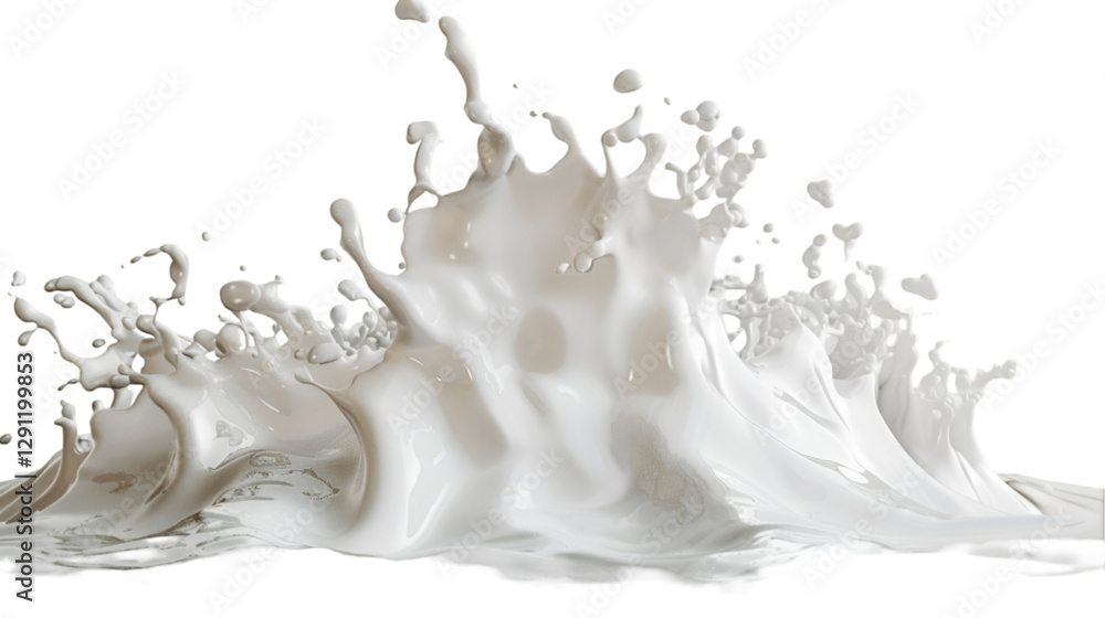 Milk Splash White Liquid Dynamic Flow Milk Splash White Liquid Dynamic Flow