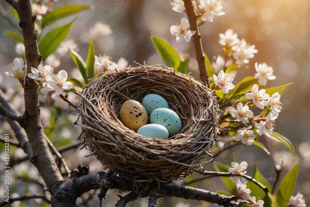 Bird's nest with eggs Bird's nest with eggs