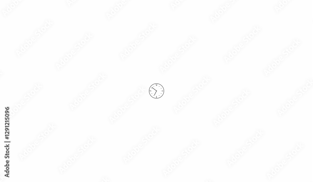 simple clock icon illustration concept simple clock icon illustration concept