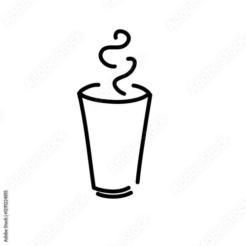 Cup line icon
