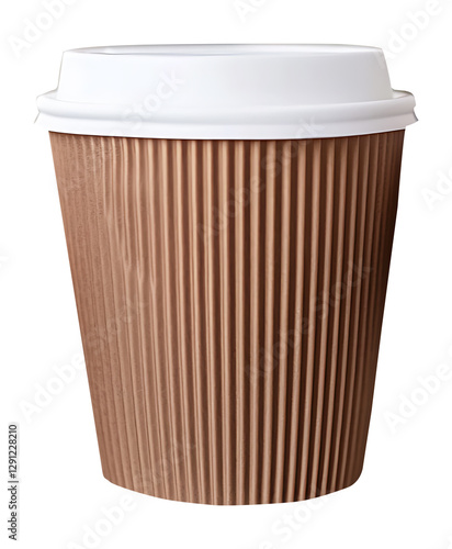 Wallpaper Mural - A productive scene of a person using a laptop with one hand and holding a coffee cup with the other, in a stylish and bright modern office Torontodigital.ca