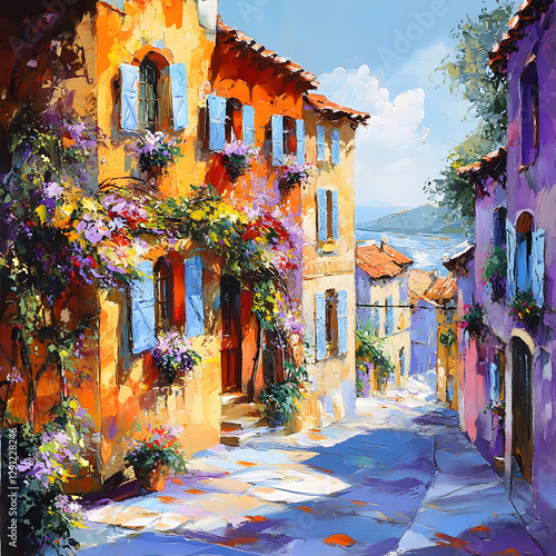 Sunny French Coastal Village