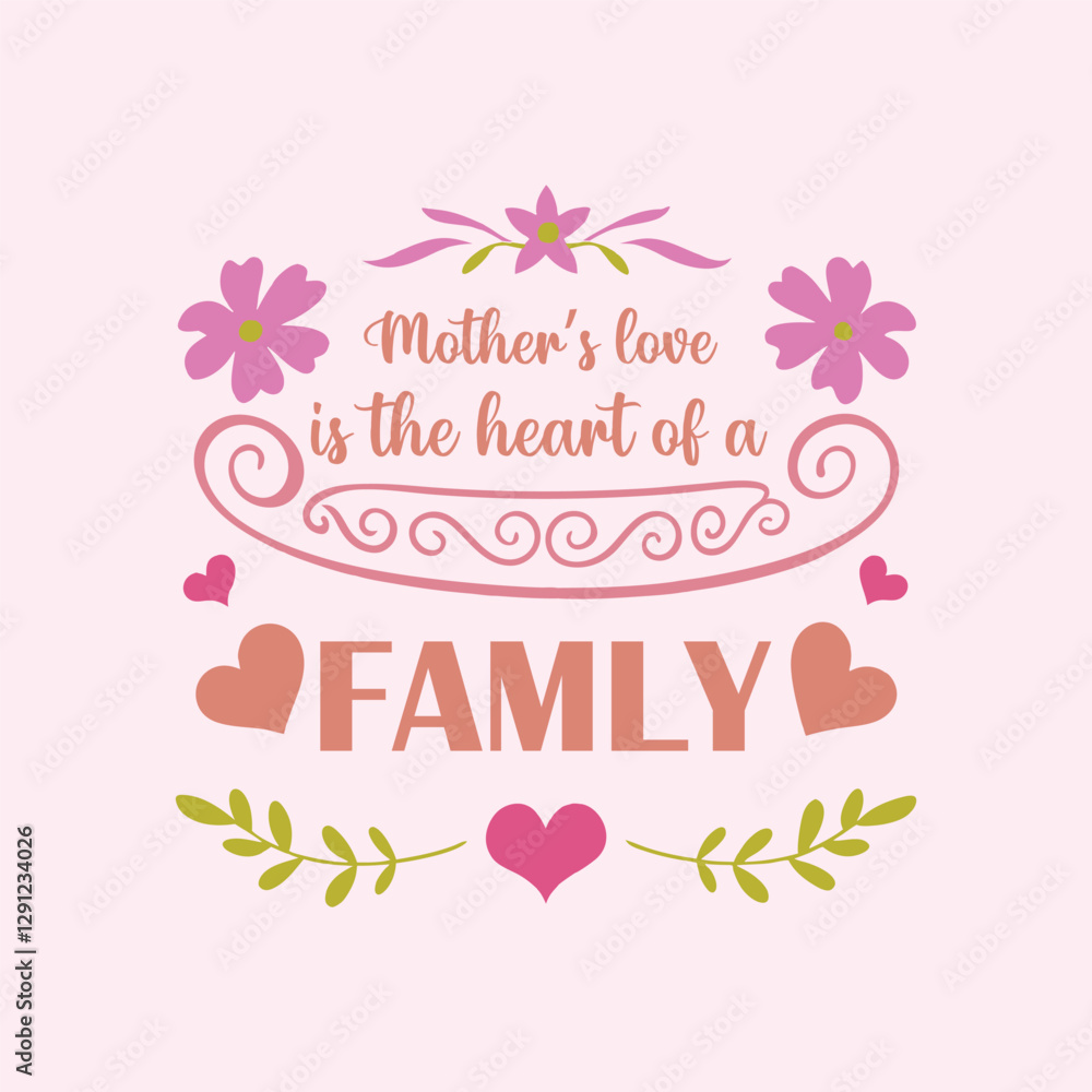 Mother’s Love Quote with Elegant and Soft Pastel Colors Mother’s Love Quote with Elegant and Soft Pastel Colors