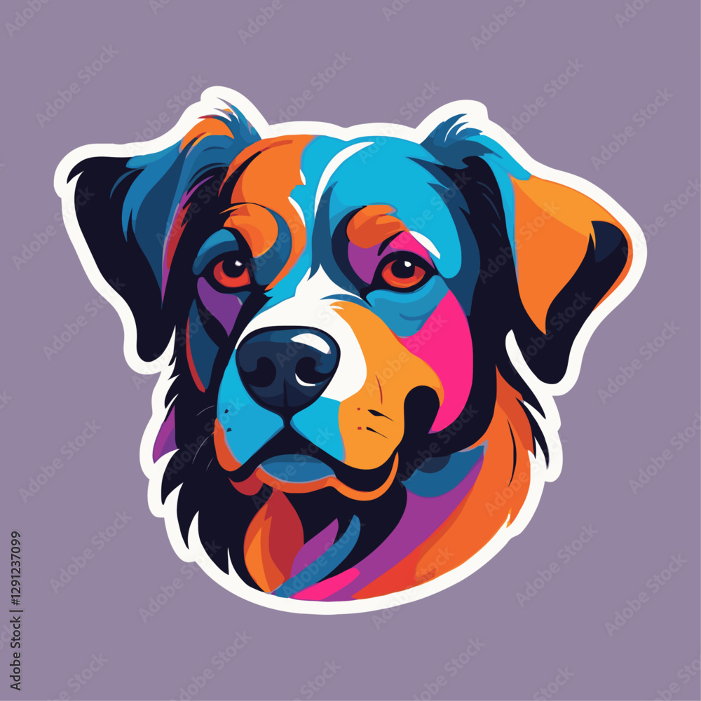 Fototapeta premium dog with bone