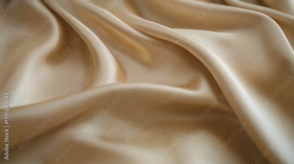 Fototapeta premium luxurious beige silk fabric drape