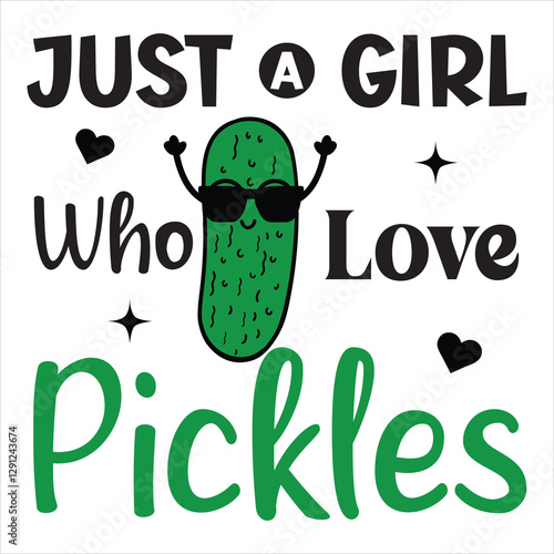 Pickles Quotes t-shirt design vector, Pickle Food cucumber illustration
