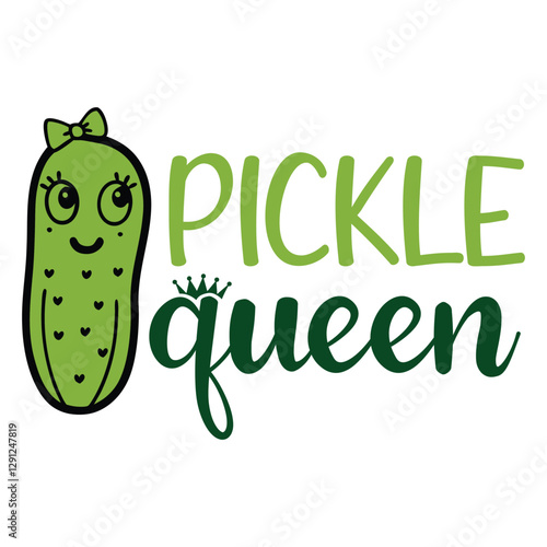 Pickles Quotes t-shirt design vector, Pickle Food cucumber illustration
