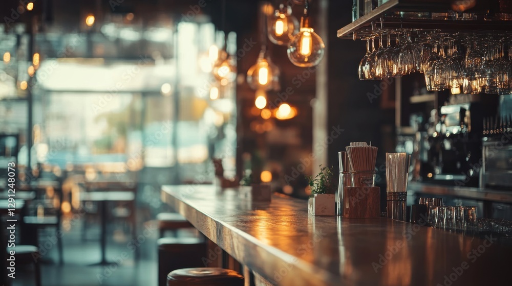 warm and inviting bar interior with wooden counter and warm ligh warm and inviting bar interior with wooden counter and warm ligh