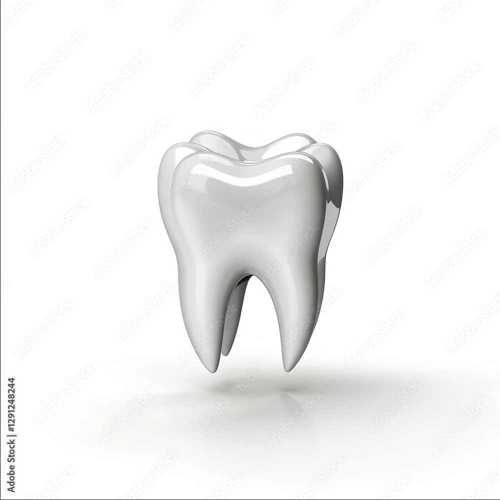 healthy beautiful tooth on white background. healthy beautiful tooth on white background.
