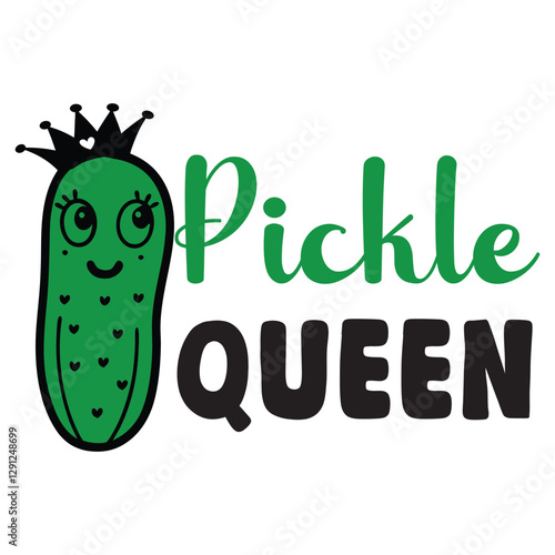 Pickles Quotes t-shirt design vector, Pickle Food cucumber illustration
