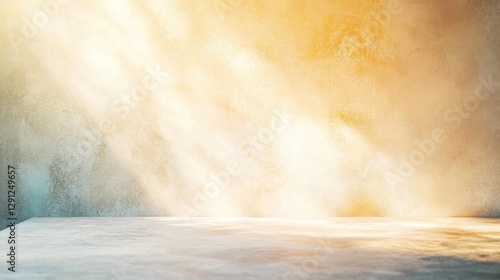 Wallpaper Mural sunlit concrete room interior background Torontodigital.ca
