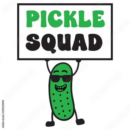 Pickles Quotes t-shirt design vector, Pickle Food cucumber illustration
