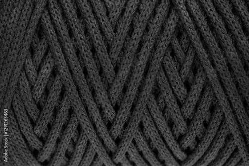 Roll of rope close up, ropes as a  texture