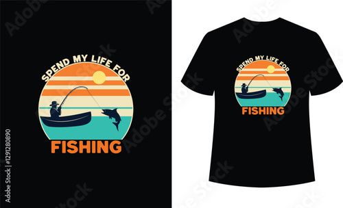 Fishing t-shirt design