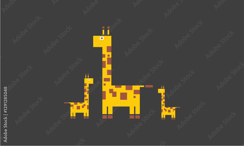 Naklejka premium Cute Giraffe