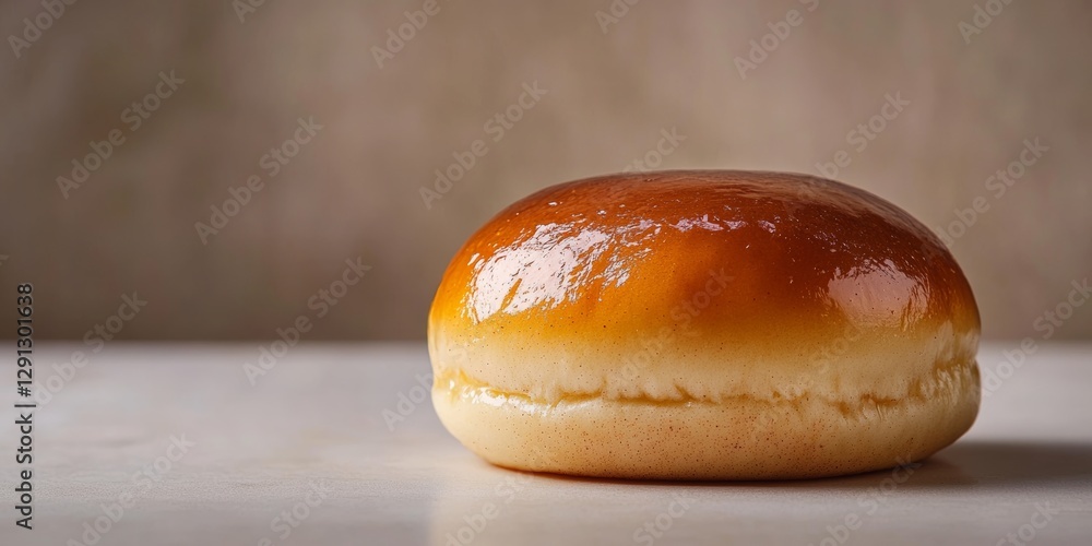 Elegant Honey Glazed Bao Bun with a Touch of Cinnamon Elegant Honey Glazed Bao Bun with a Touch of Cinnamon