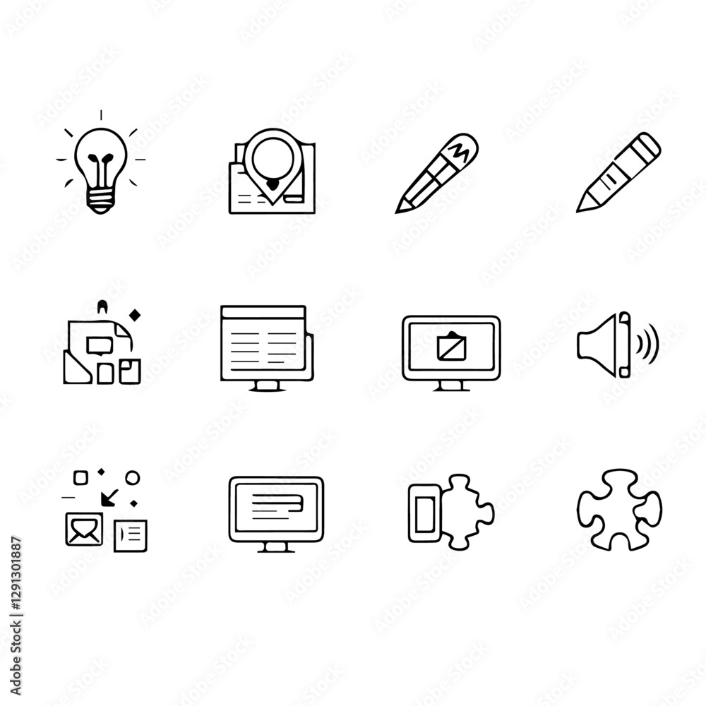 business icons set business icons set