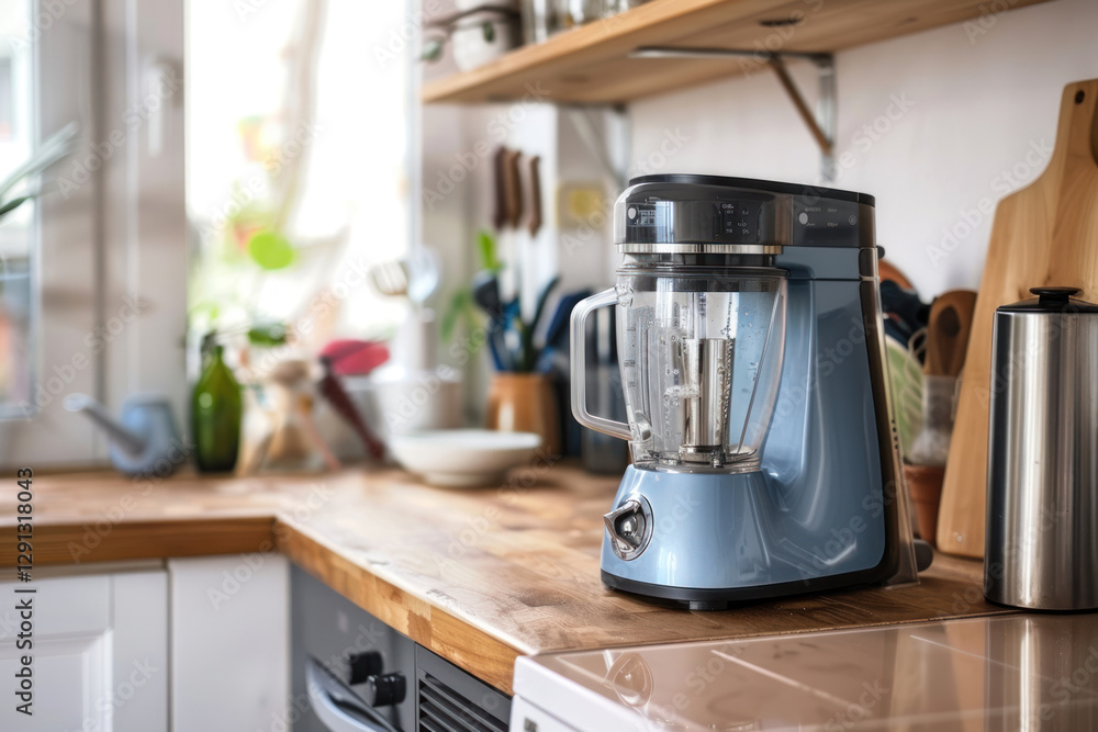 Compact blender doubling as a food processor in a small kitchen Compact blender doubling as a food processor in a small kitchen