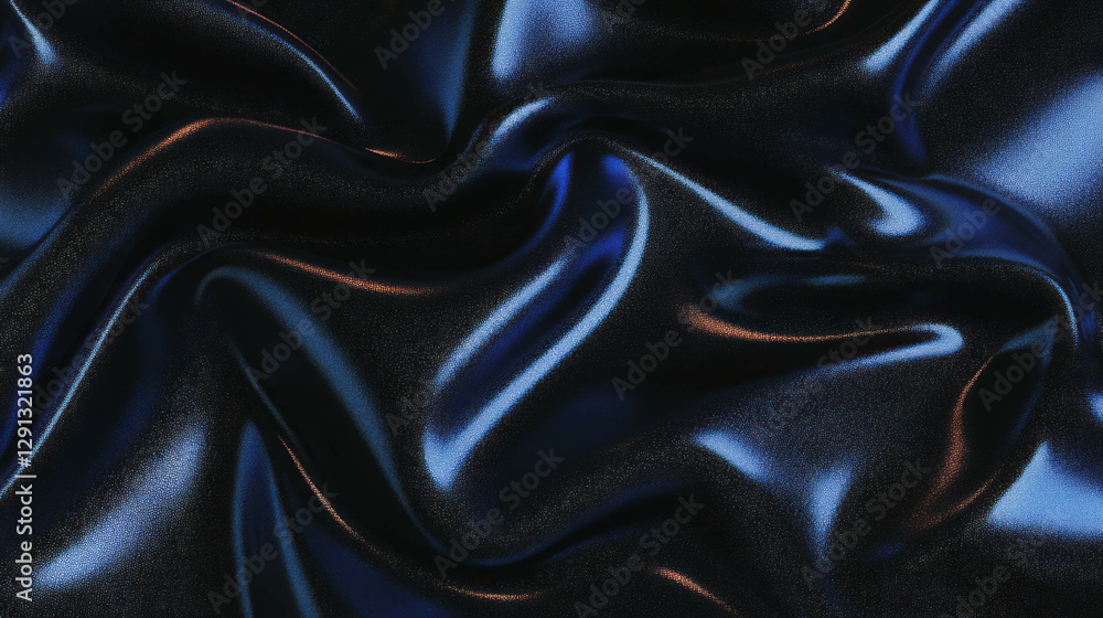 Fototapeta premium Luxurious dark indigo denim texture with deep shine for design and decor