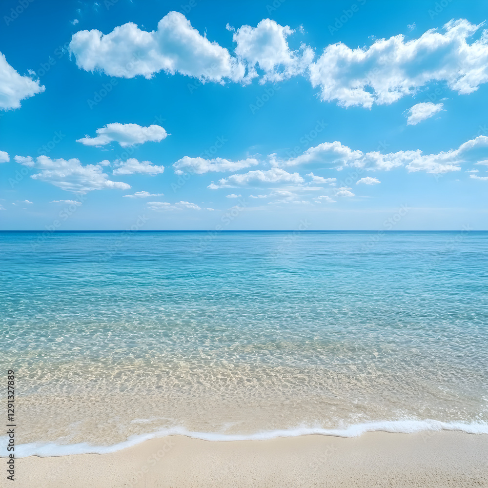 Fototapeta premium Beautiful Beach Ocean Sky