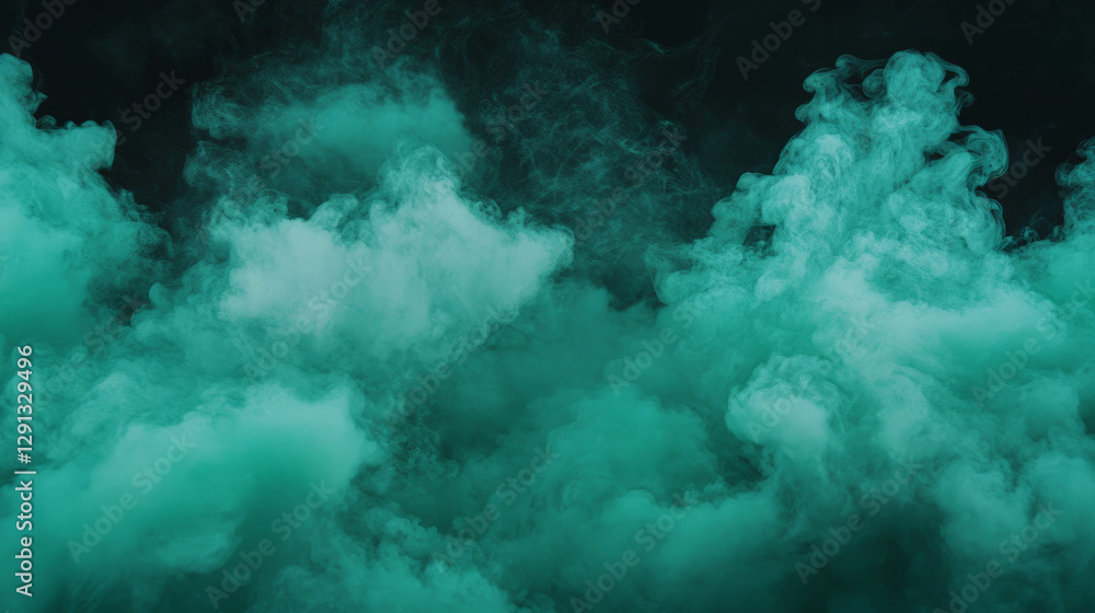Captivating emerald green smoke with intriguing variations for creative designs Captivating emerald green smoke with intriguing variations for creative designs