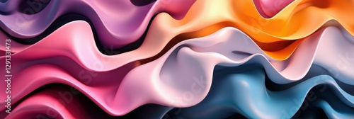 3d background minimalistic mockup with space for text, abstract swirling colors resembling animal camouflage