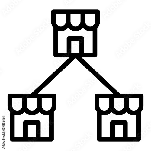 Franchise icon. Vector line icon