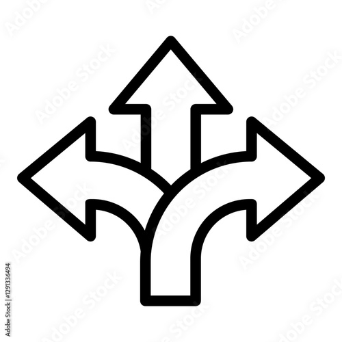 Direction icon. Vector line icon
