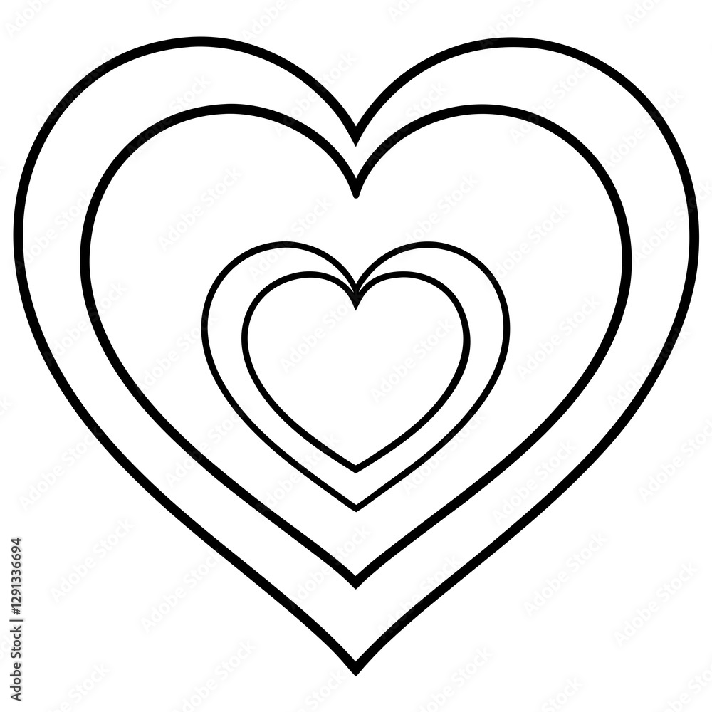 Contemporary Heart Line Art Concepts Contemporary Heart Line Art Concepts