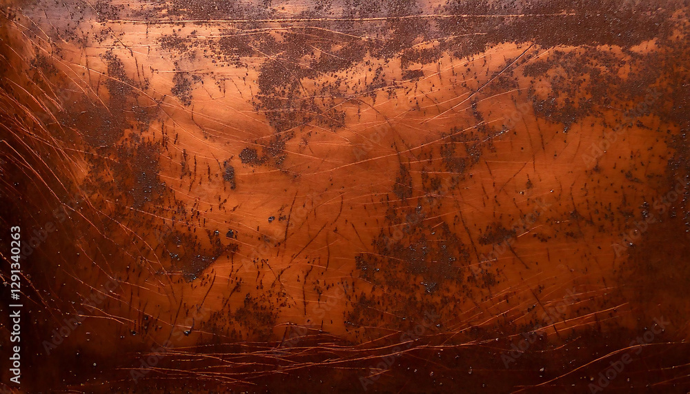 Naklejka premium Aged bronze texture with tarnished patina and weathered oxidation spots