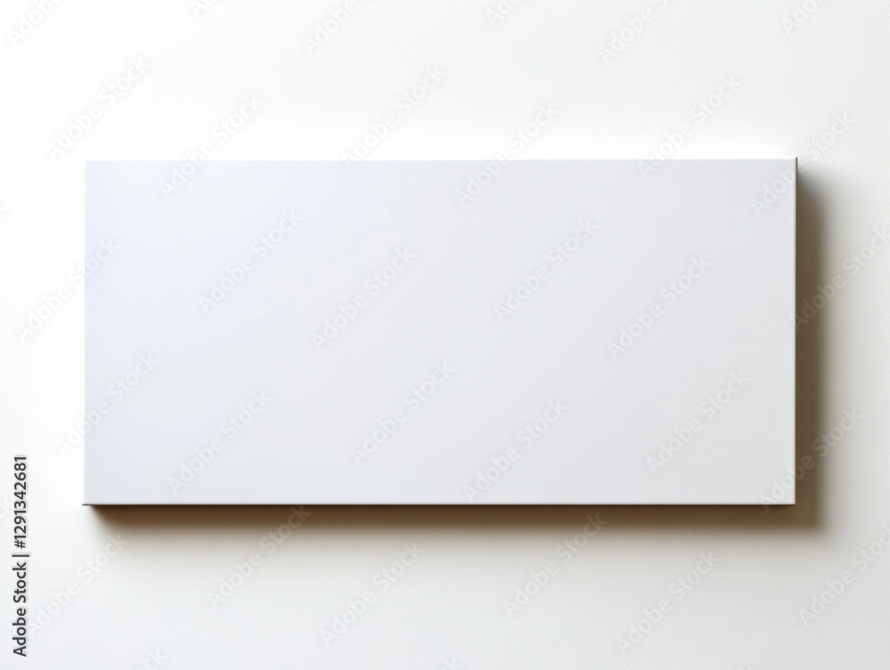 A clean white piece of paper perfectly placed on a pristine white surface, ideal for creative designs A clean white piece of paper perfectly placed on a pristine white surface, ideal for creative designs