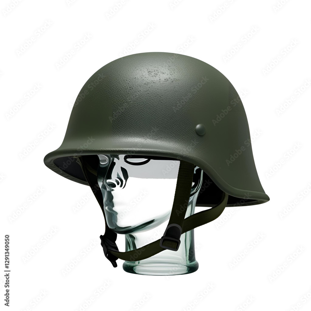Fototapeta premium military helmet isolated on white
