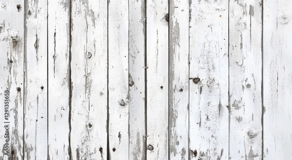 Weathered White Wooden Fence Weathered White Wooden Fence
