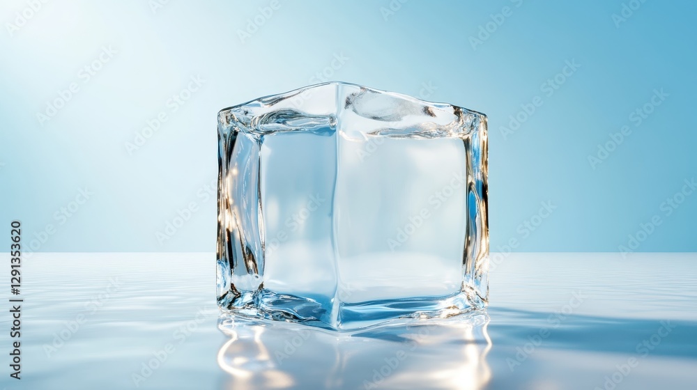 An intriguing glass cube features captivating reflections in natural light, symbolizing complexity and the interplay between reality and abstraction. An intriguing glass cube features captivating reflections in natural light, symbolizing complexity and the interplay between reality and abstraction.