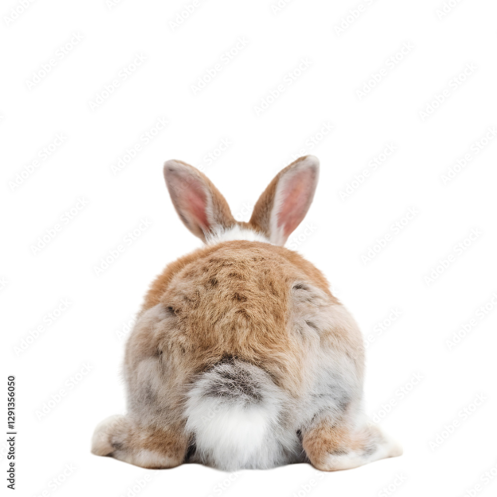 Obraz premium Rabbit Butt Image: Cute Bunny Backside